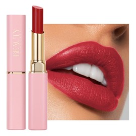 AOJUIGO Lustrous Matte Lipstick for Women,Moisturizing Tinted Lip Balm, Ultra-Rich Color, Lightweight and Hydrating Formula,Natural Cream Gloss Finish for Dry Lip Care make up Tool
