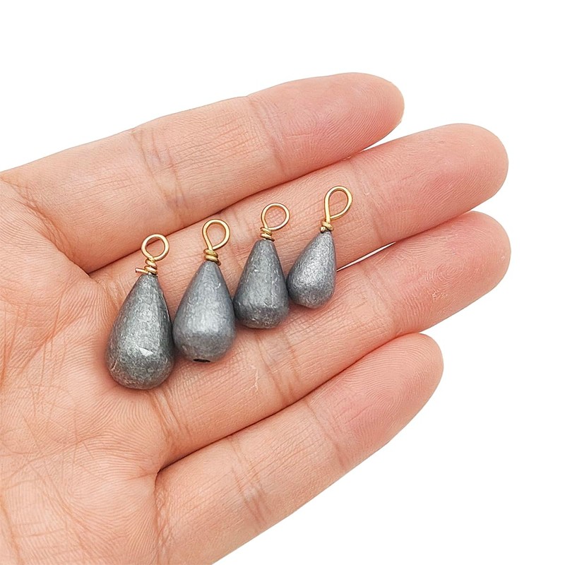 DaKuan Fishing Weights Sinkers Kit, 48pcs Drop Shot Weights and