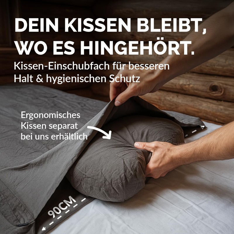 Cotton Hut Sleeping Bag - Double Layer, Small Pack Size,