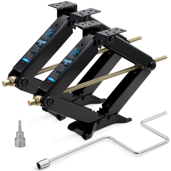 Kohree 7500lbs RV Stabilizer Leveling Scissor Jacks 24" for Travel