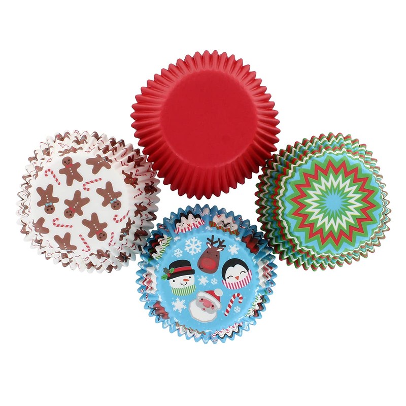 Baked with Love 0638482 Christmas Friends, Cupcake Cases, Baking Cups-Pack