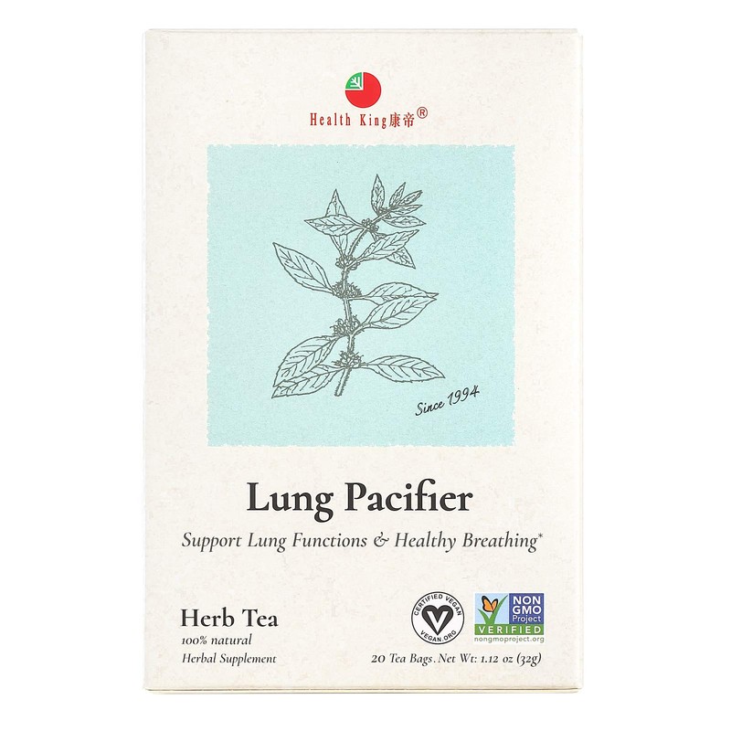 Health King Medicinal Teas Lung Pacifier Herb Tea Bags, 20