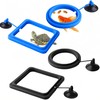 4 Pieces Square Fish Tank Fish Tank Swimming Ring Suction