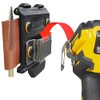 Tactical Drill Holster for Tool Belt, Measuring Tape Holder, Tape Measure Holder for Belt, Drill Holster with Leather Knife Pen Holder, Not Include Dill or Measure Tape.