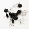 100pcs Clear Studs, Plastic Push Pins, Thumbtacks, Flat Push Pins