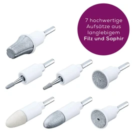 Beurer MP 41 Manicure Pedicure Tool Kit 7 Sapphire Felt Tips Hand Foot Care