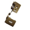 Soikoi HY-65-AB 1/2" Overlay Hinges (2 Right, Brass, Unfinished, Classic)