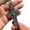 QinZiEn Squ/ids Necklace Game,Cross Pendant Ne-cklace,Cr-oss Necklace,Character Ten Shaped Pendant