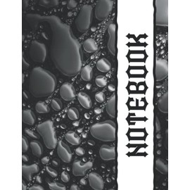 Notebook: Water Drops - Gray: 120 Page, College Ruled 8.5 x 11