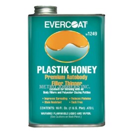 Evercoat 1249 Plastik Honey Premium Autobody Filler Thinner 16OZ.