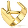 K Initial Rings for Women, GoldChic Jewelry Women's Adjustable Letter