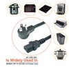 Universal 90 Degree Power Cord NEMA 5-15P to IEC320 C13