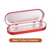 sourcing map 1 Pcs Metal Tin Box Container, 6.9x2.4x0.7 Inch