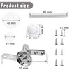 Toilet Seat Fittings Replacement Kit – Zinc Alloy Adjustable Top