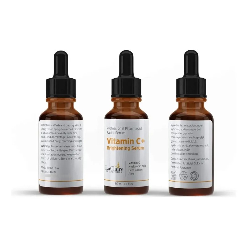 Laclaire Vitamin C Serum For Face With Hyaluronic Acid Anti