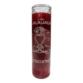 Generic Jala Jala (Attract Attract) Red 8"" Pillar Candle