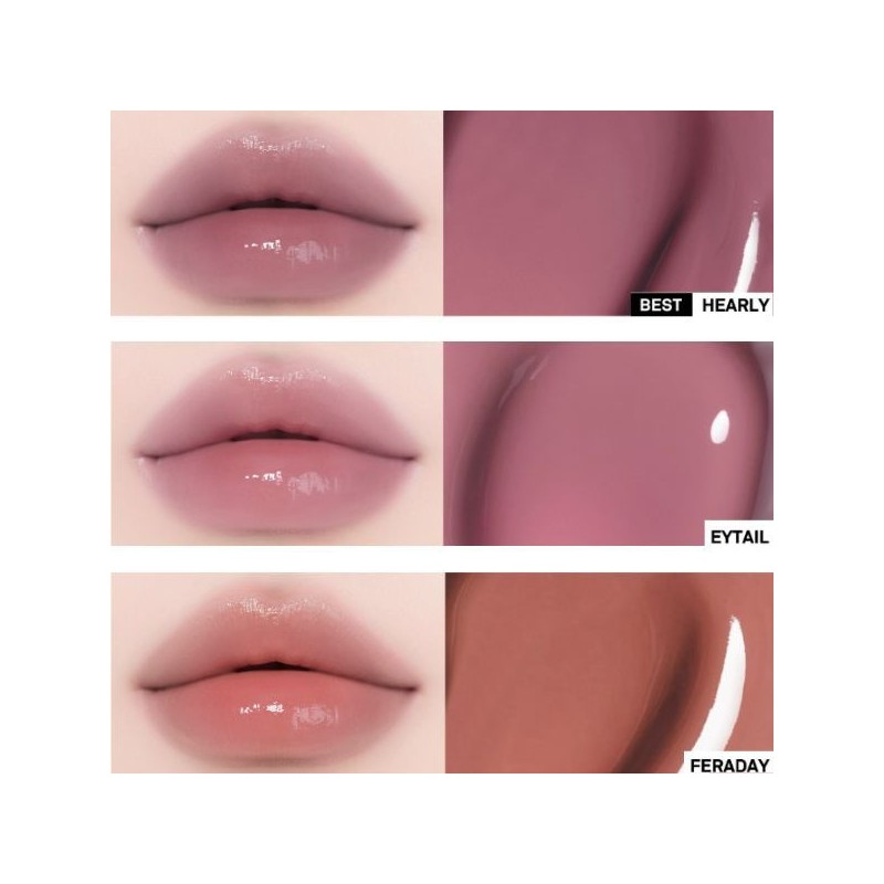 NAMING Glowy Heart Lip Tint 5.7g(Blurry Mini Tint gift), Color:HOUND