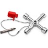 Knipex Schaltschrankschlüssel für gängige Schränke und Absperrsysteme 76 mm 00