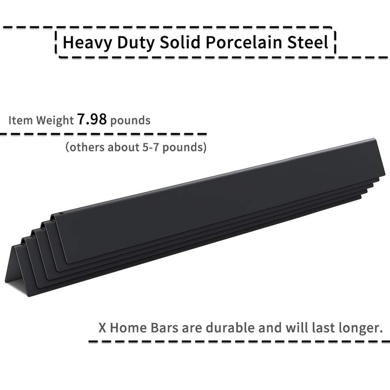 X Home 24.5-Inch Heavier Flavorizer Bars Replacement for Weber Genesis