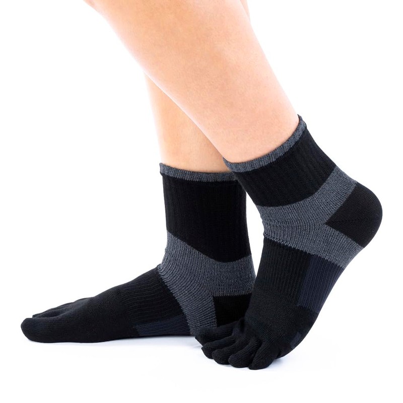 Gunze Socks, Active Style, Taping, Arch Support, 5-Toe, Short Length,