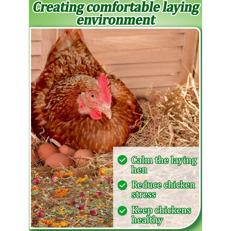 20OZ Chicken Nesting Herbs - Natural Nesting Box Feed Herbs