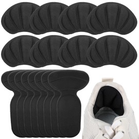 8 Pairs Back of Heel Cushion Pads, Liners Heel Protectors Anti Blister Shoe, Heel Grips Inserts for Boots, Too Big Loose Shoes, Improve Shoe Fit, Reusable Heel Guards Liners for Women Men
