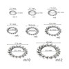 Dzsomt Tooth Washers 300 Pieces Lock Washers Stainless Steel Serrated