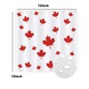 Maples Shower Curtain,72×72 Inch Canada Maple Flag Shower Curtains,1.8×1.8 Meters