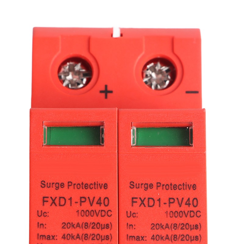 Voltage Surge Arrester Device 2P Photovoltaic DC Surge Protector DC1000V