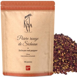 Khla - Red Sichuan Peppercorn 100g - Szechuan Pepper - Whole Sichuan Berries - Premium Chinese Peppercorn - Asian Spice Timut Pepper Chilli Sichuanese - Limited Production - Origin China