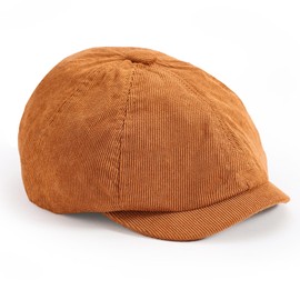 Dalababa 8 Panel Flat Cap, Classic Ivy Style Gatsby Beret Baker Boy Hat, Adjustable Irish Baseball Golf Driving Hunting Newsboy Hat for Men Women, 55-59 CM