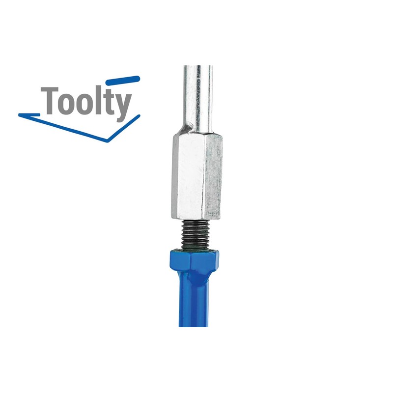 Toolty Professional Mixing Paddle Extension - M14 Thread - Galvanised
