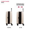 SwissGear 8020 Eclipse Hardside Expandable Luggage with Spinner Wheels, Cream,