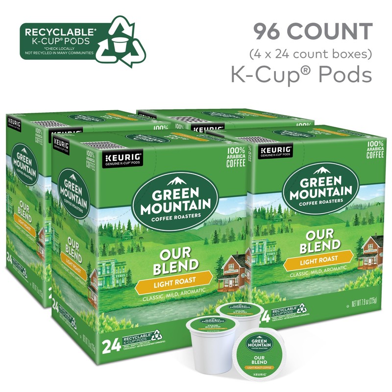 Green Mountain Coffee Roasters Our Blend Keurig Single-Serve K-Cup Pods,