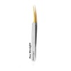 Alluring Chrome with Gold Tip Tweezers for Eyelash Extension -