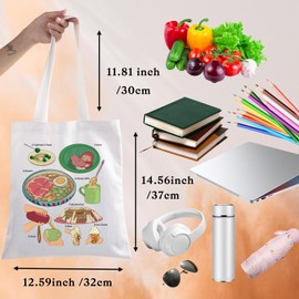 BWWKTOP Ponyo Cookbook Tote Bag Ponyo & Sosuke Gift Ponyo Anime Travel Handbag Anime Ponyo Merch (Ponyo TG)