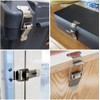 Lexziuo 4PCS 90 Degree Latch Stainless Steel Spring Loaded Toggle