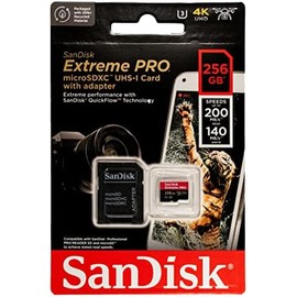 SanDisk Extreme Pro MicroSDXC 256GB Tarjeta de memoria funciona con GoPro Action Camera Hero 12 Black (SDSQXCD-256G-GN6MA) Paquete con 1 lector de
