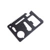 Multi-function versatile tool Survival Card Black