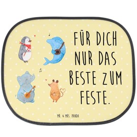 Mr. & Mrs. Panda Car Sun Shade Big Band - Gift, Music, Funny Sayings, Sun Visor, Sun Protection Children, Sun Protection, Baby