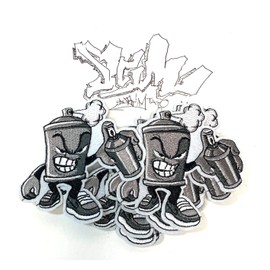 Spray Paint can Design Graffiti Street Urban Art Artist inspiredClothing Iron on Patches for Jeans Backpacks Hats Shirts Accessories Fashion Style (1pcs)