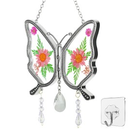 Birthday Gifts for Mom from Daughter Son Best Grandma Gifts Mother Day Birthday Gifts Ideas for Mom Crystal Butterfly Mom Gifts, Butterfly Suncatcher Birthday Gifts Butterfly Gift Decor ﻿