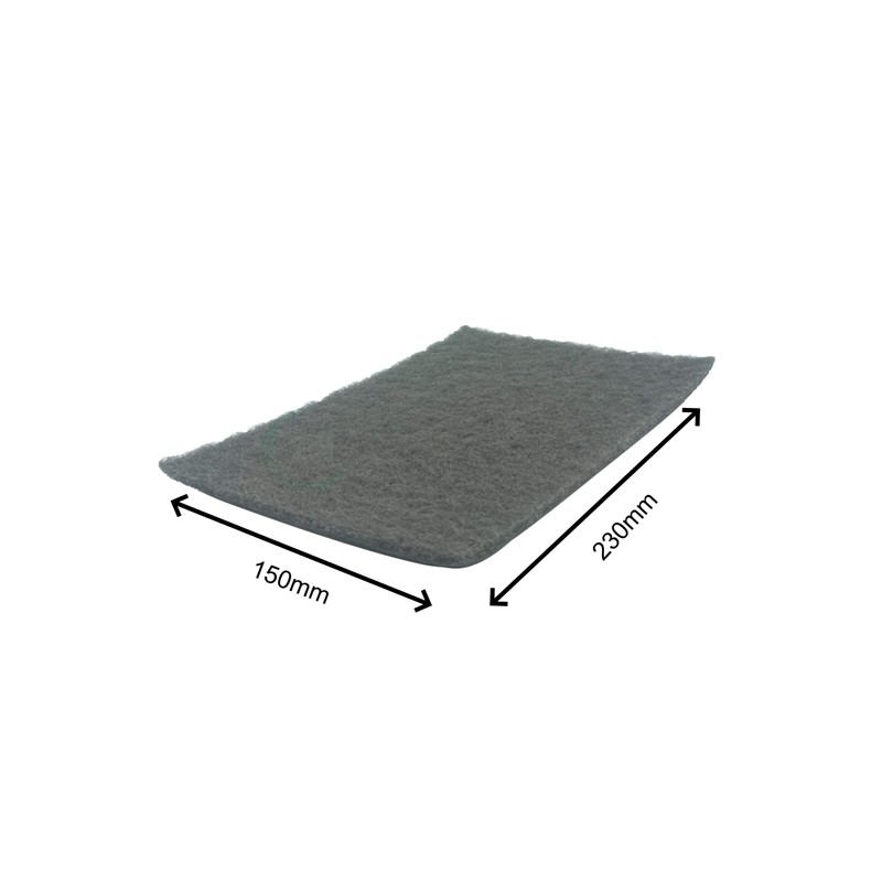 2W Sanding Fleece Sheet 150 mm x 230 mm Grey