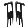 Glossy Black Front Fog Lamp Eyebrow Eyelid Cover Trim Replacement