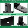 3-Roller Adjustable Sliding Closet Door Floor Guide Upgrade Kit