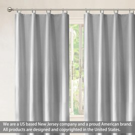 DriftAway Thermal Insulated Blackout Curtain Liner 2 Panels Each Liner Size 50 Inch by 80 Inch Rings Included