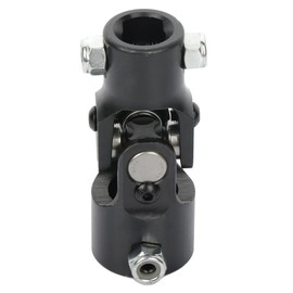 ROADFAR U-joint Steering Shaft Coupler 3/4"-36 Spline * 3/4" DD Black Single U-Joint Shaft 83mm