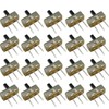 KKHMF 20pcs SS12D00G4 Slide Switch Toggle Switch SPDT 1P2T 2