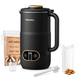 8 in 1 Nut Milk Maker, 8 Blade 35oz Homemade Almond, Oat, Coconut, Soy, Plant Based Milks and Non Dairy Beverages, Soy Milk Maker Machine with Delay Start/Keep Warm/Self-Cleaning/Boil Water