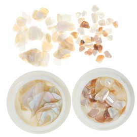 VICASKY Natural Shell Nail Charms for Women Unique Nail Art Decorations for Manicure Easy to Use Jewelry for Stunning Designs